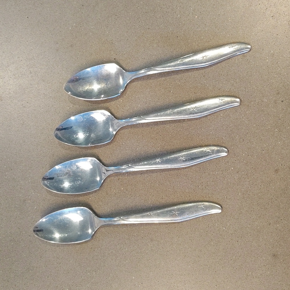 Mar-Crest CITATION Stainless Silverware (4) fruit spoons